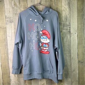 Torrid 3(3X)(22-24) The Smurfs Classic Fit Cozy Fleece Drawstring Hoodie Pockets